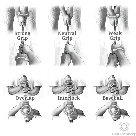 Different Golf Grips